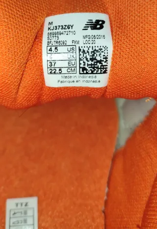 Scarpe New Balance 373 rosse e arancioni