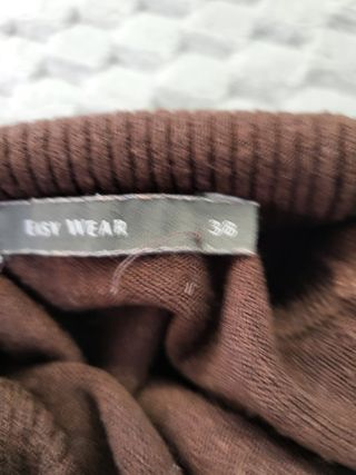 Jersey Cuello Alto EASY WEAR Marrón T.38