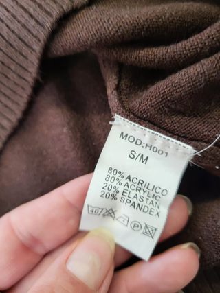 Jersey Cuello Alto EASY WEAR Marrón T.38