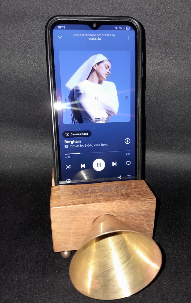 Altavoz Ecophonic Retro Madera y Bronce