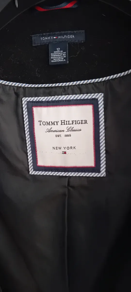 Abrigo Tommy Hilfiger Negro Talla M