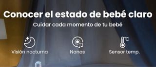 Vigilabebés pantalla 5” 360° Zoom 4X