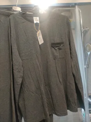 Pijama hombre gris talla XL