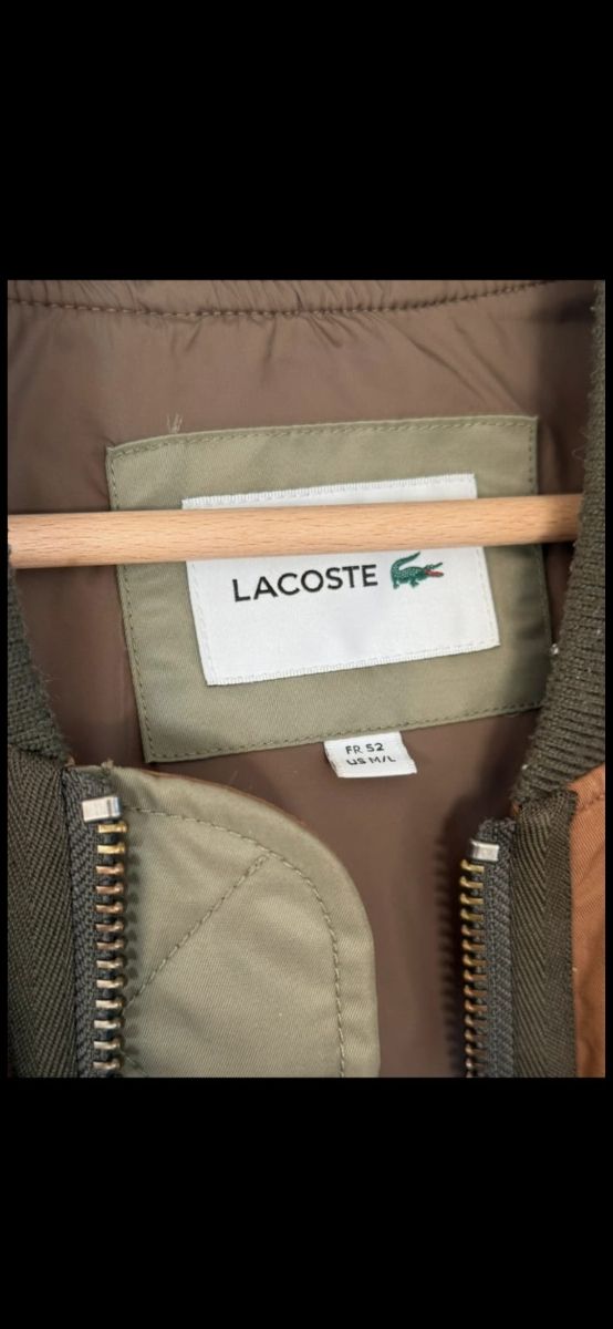 Lacoste Chaqueta Bomber Marrón Verde Original