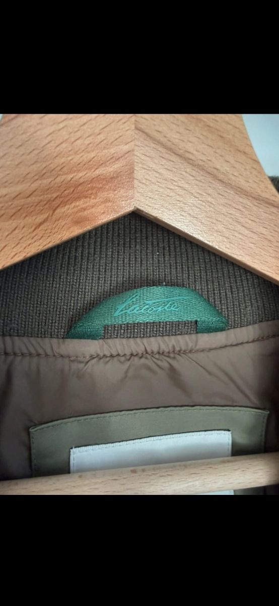 Lacoste Chaqueta Bomber Marrón Verde Original