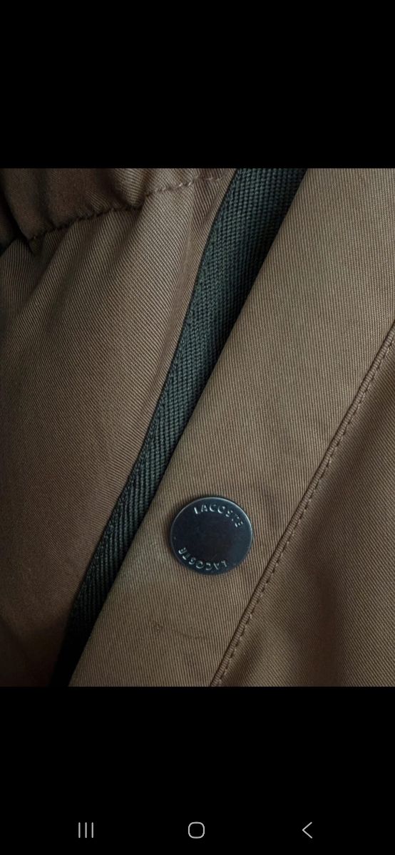 Lacoste Chaqueta Bomber Marrón Verde Original