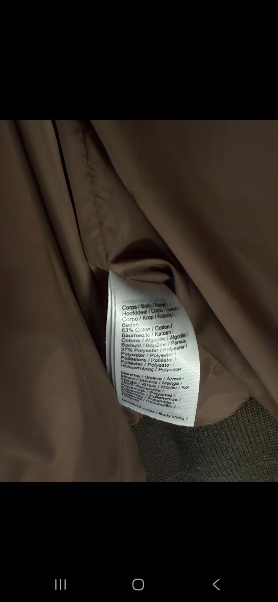 Lacoste Chaqueta Bomber Marrón Verde Original