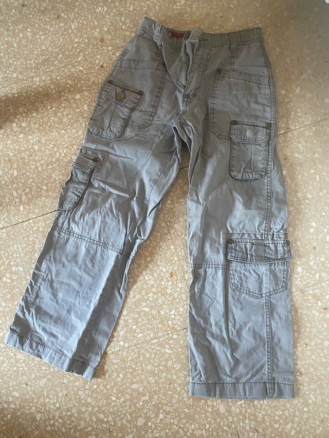 Pantalón cargo niño gris
