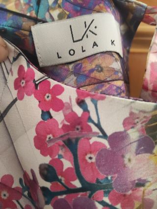 Vestido fiesta estampado floral