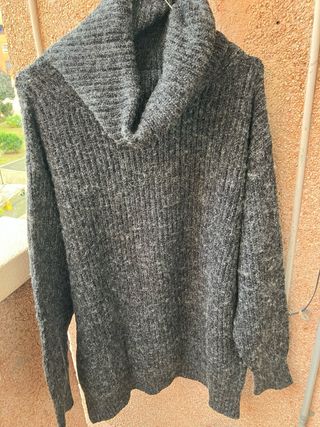 Jersey lana cuello alto talla M