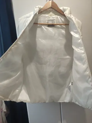 Chaleco acolchado unisex blanco