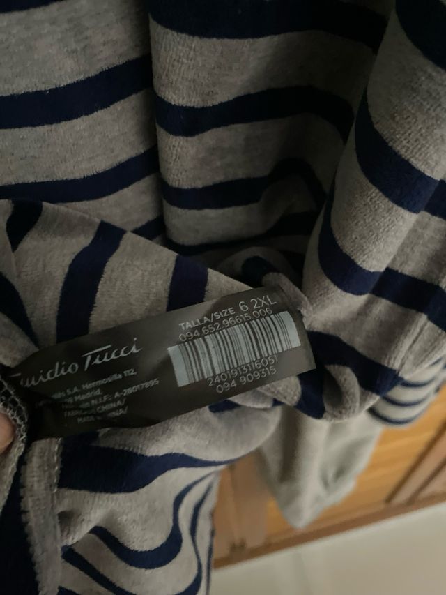 Pijama Caballero Emilio Tucci Gris/Azul