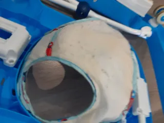 Andador bebé azul con estampado de coches