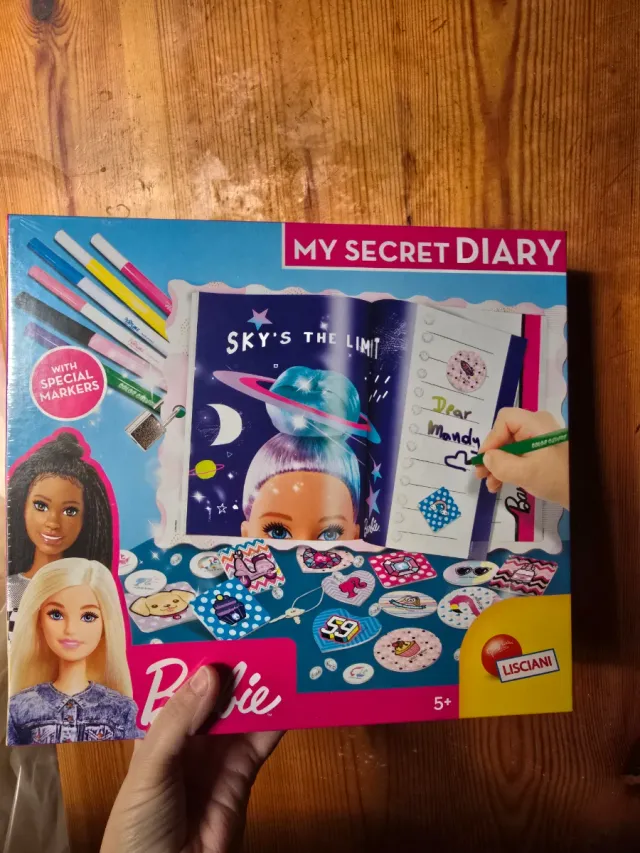 Diario Secreto Barbie con rotuladores mágicos