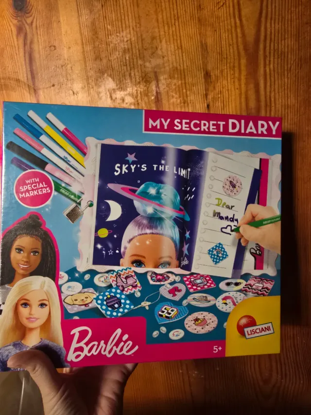 Diario Secreto Barbie con rotuladores mágicos