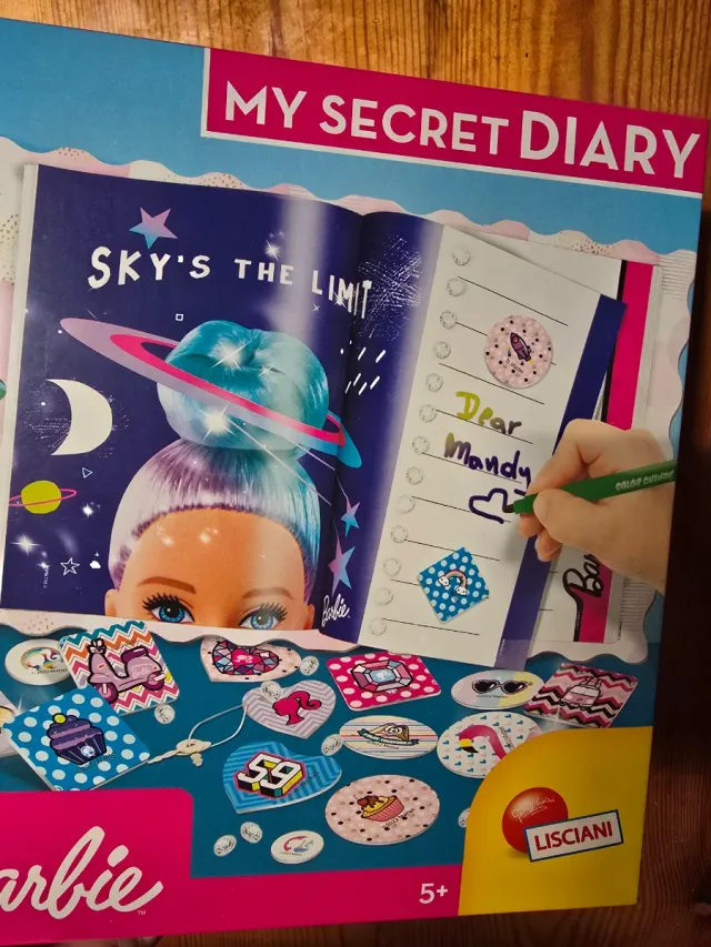 Diario Secreto Barbie con rotuladores mágicos