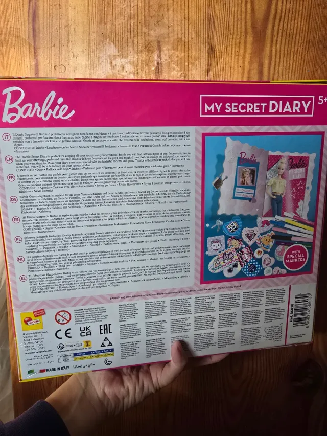 Diario Secreto Barbie con rotuladores mágicos