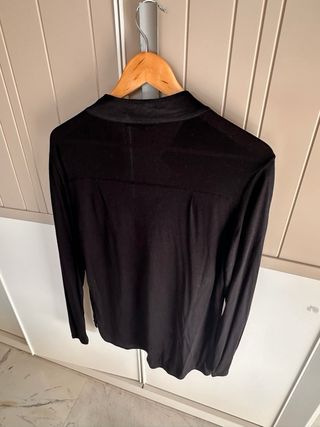 Camisa Adolfo Dominguez Raso Negra T. L