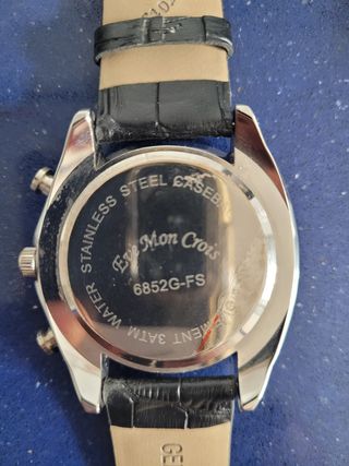 Reloj Eve Mon Crois Cronógrafo Negro