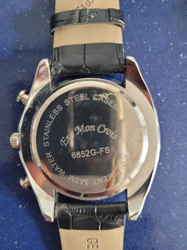 Reloj Eve Mon Crois Cronógrafo Negro