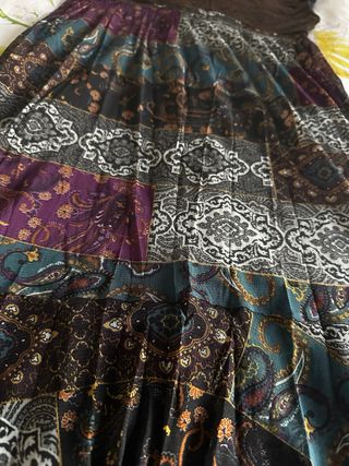 Vestido estampado boho chic con vuelo