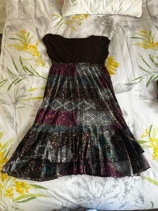 Vestido estampado boho chic con vuelo