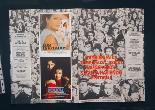 Desplegable lista material Warner Bros. 1986/1987.