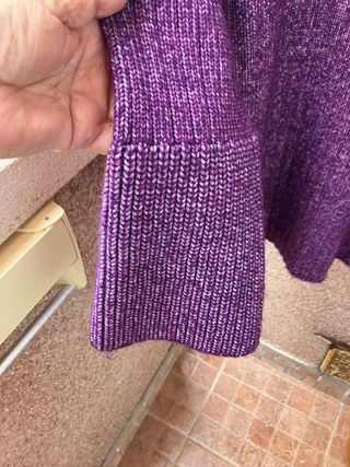 Jersey de lana cuello alto multicolor