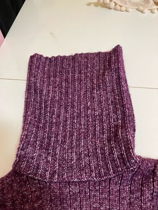 Jersey de lana cuello alto multicolor