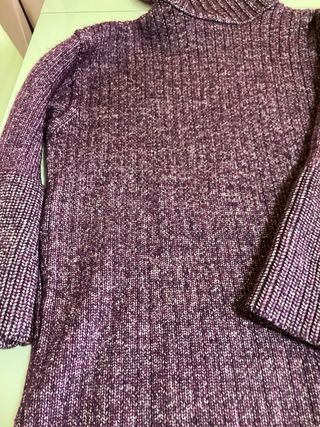 Jersey de lana cuello alto multicolor