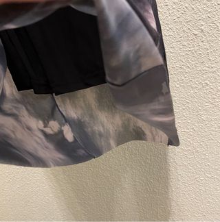 Vestido Zara Midi Tul Negro Gris