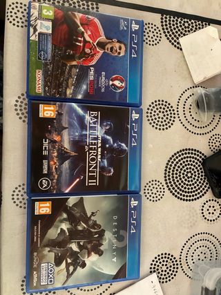 Lote para ps4: PES 2016, Battlefront II, DESTINY 2
