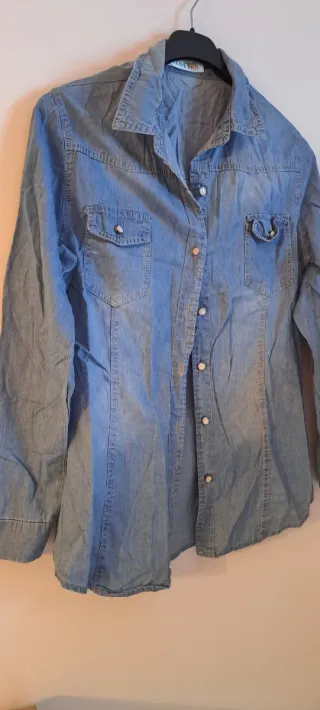 Camisa vaquera azul talla M