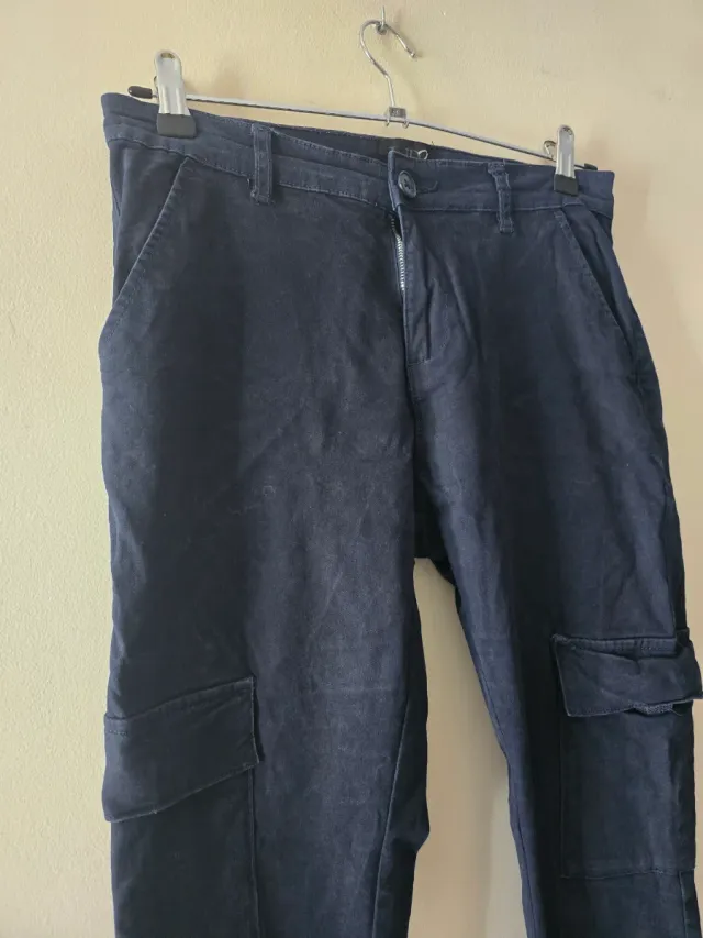 Pantalón Cargo Hombre Azul Talla M