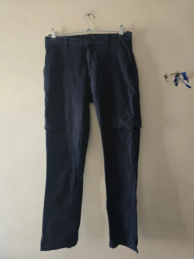 Pantalón Cargo Hombre Azul Talla M