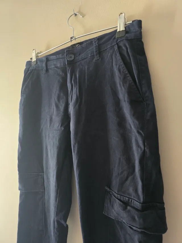 Pantalón Cargo Hombre Azul Talla M