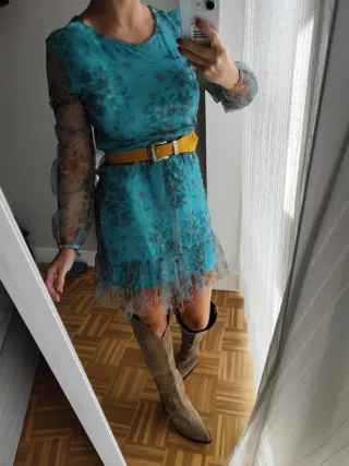 Vestido de invierno estampado floral