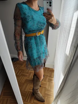 Vestido de invierno estampado floral