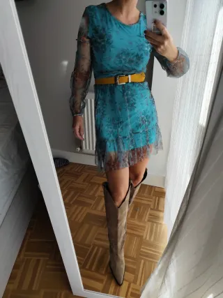 Vestido de invierno estampado floral