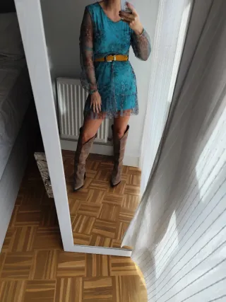 Vestido de invierno estampado floral