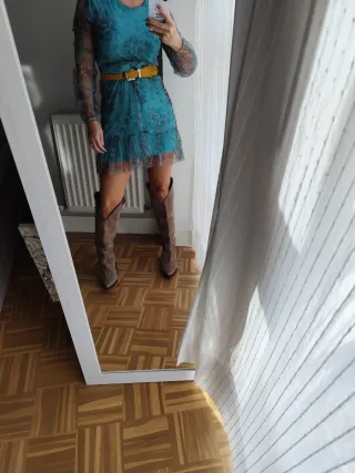 Vestido de invierno estampado floral