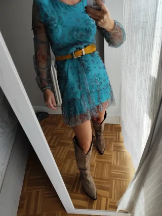 Vestido de invierno estampado floral