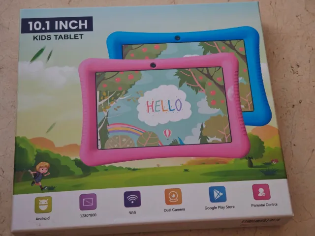 Tablet per bambini 10.1 Android Wifi Dual Cam nuova