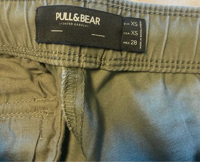 Pantalón Cargo Pull&Bear Verde