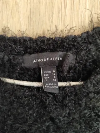 Jersey pelito negro · Primark · XS (buen estado)