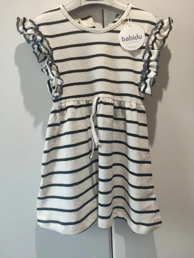 Vestido niña rayas Babidu nuevo