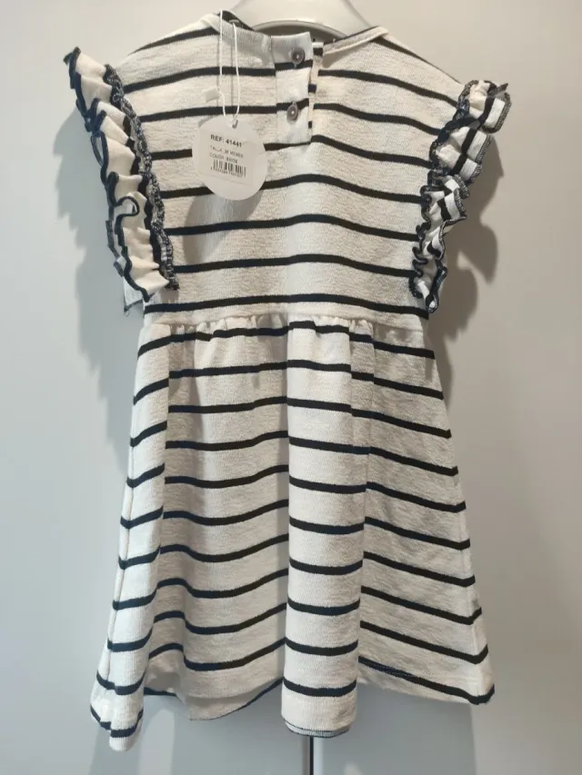 Vestido niña rayas Babidu nuevo