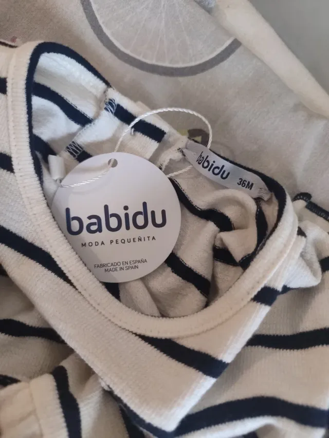 Vestido niña rayas Babidu nuevo