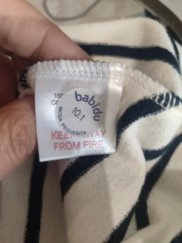 Vestido niña rayas Babidu nuevo