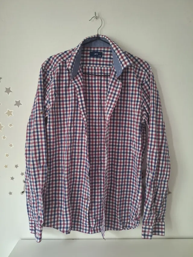 Camisa de cuadros hombre